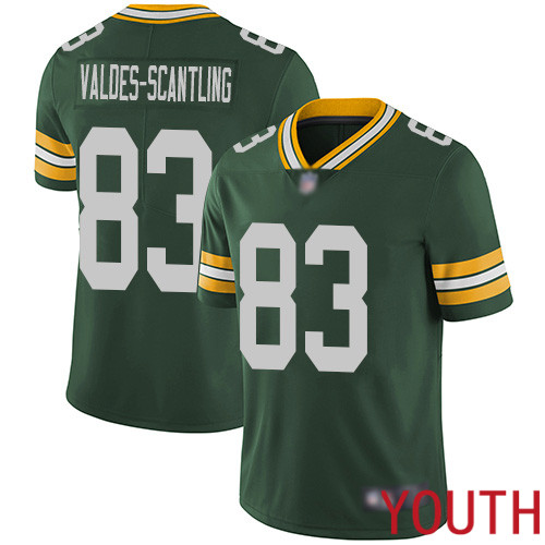Green Bay Packers Limited Green Youth #83 Valdes-Scantling Marquez Home Jersey Nike NFL Vapor Untouchable->youth nfl jersey->Youth Jersey